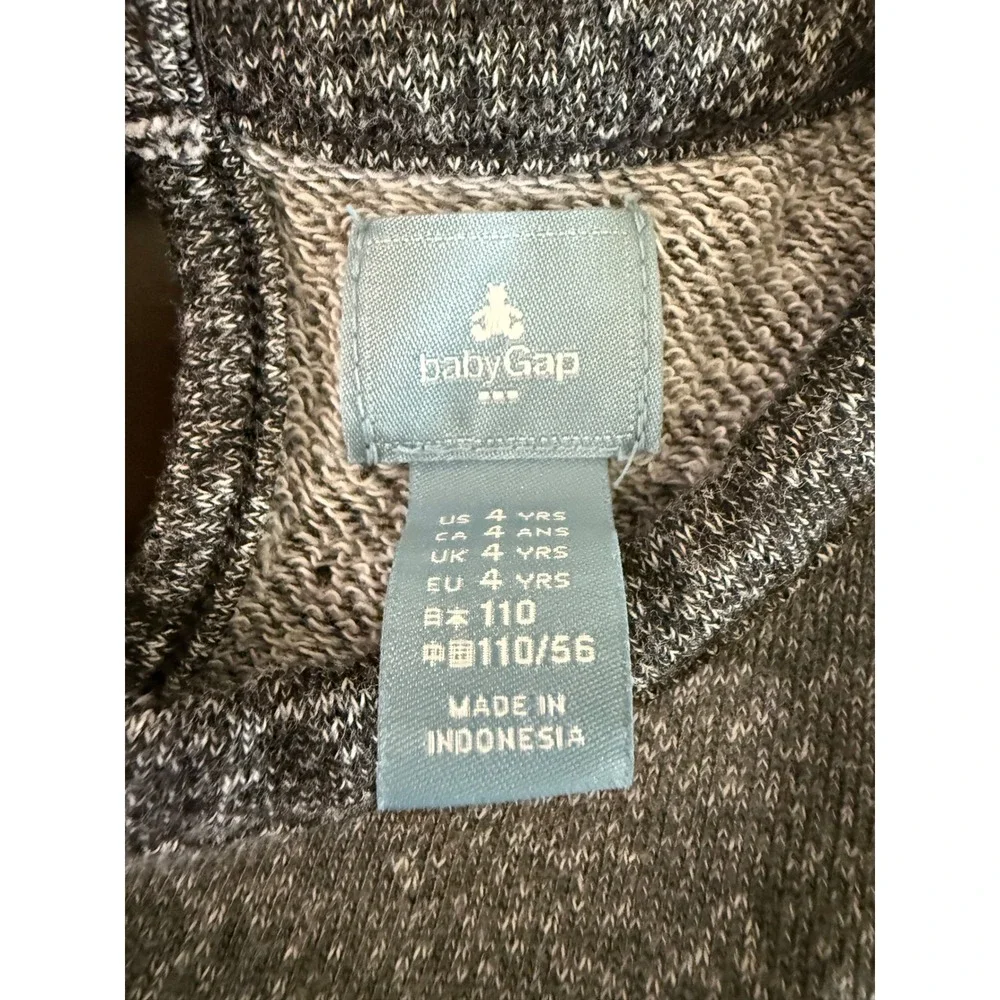 Baby Gap Dress Girls 4T Gray Knit‎ Dress Short Sleeve Casual Toddler